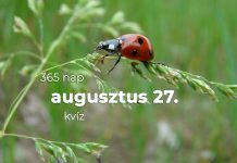 Augusztus 27. Kvíz - augusztus 27.