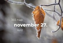 November 27. Kvíz - november 27.