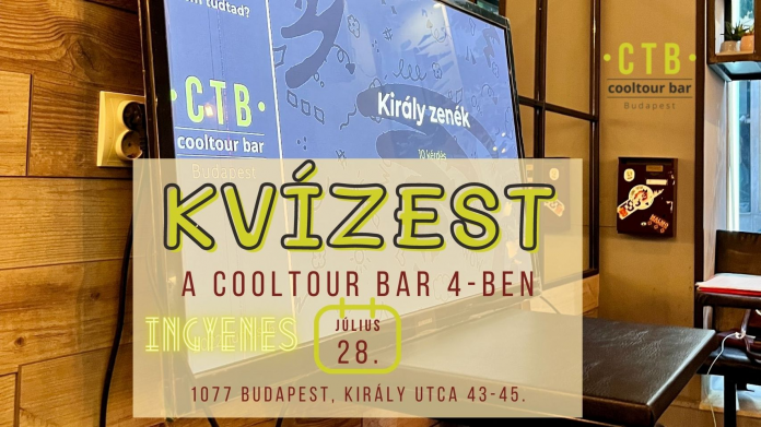 Ingyenes Kvízest a Cooltour Bar 4-ben